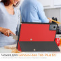 Чохол Galeo Flex TPU з відсіком для стилуса для Lenovo Idea Tab Plus 12.1" / Tab K12 TB361FU, TB361ZU Red
