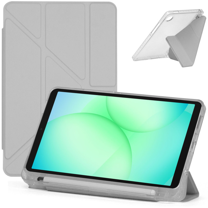 Чохол Galeo Acrylic Y-Type з відсіком для стилуса для Samsung Galaxy Tab A11 SM-X130, SM-X135 Grey