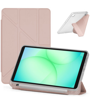 Чехол Galeo Acrylic Y-Type з отделением для стилуса для Samsung Galaxy Tab A11 SM-X130, SM-X135 Pink