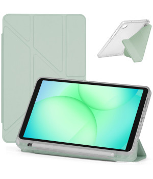 Чехол Galeo Acrylic Y-Type з отделением для стилуса для Samsung Galaxy Tab A11 SM-X130, SM-X135 Tender Green