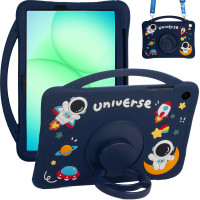 Дитячий чохол для Samsung Galaxy Tab A11+ 11" SM-X230, SM-X236 Galeo Cartoon Space з ремінцем