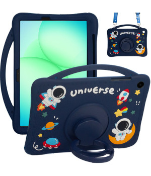 Детский чехол для Samsung Galaxy Tab A11+ 11" SM-X230, SM-X236 Galeo Cartoon Space с ремешком