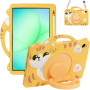 Дитячий чохол для Samsung Galaxy Tab A11 8.7" SM-X130, SM-X135 Galeo Cartoon Cat з ремінцем