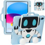 Дитячий чохол для Apple iPad 11 (2025) /10th Gen 10.9" (2022) Galeo Cartoon Robot з ремінцем