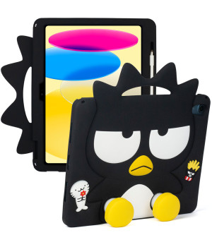 Дитячий чохол для Apple iPad 11 (2025) /10th Gen 10.9" (2022) Galeo Cartoon Black Bird з ремінцем