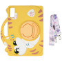 Дитячий чохол для Xiaomi Redmi Pad 2 11" Galeo Cartoon Yellow Cat з ремінцем