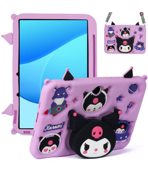 Детский чехол для OPPO Pad SE 11" (2025) / OnePlus Pad Lite Galeo Cartoon Kuromi с ремешком