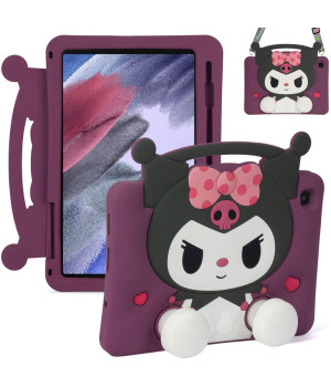 Детский чехол для Samsung Galaxy Tab A7 Lite 8.7" SM-T220, SM-T225 Galeo Cartoon Mischief Cutie с ремешком