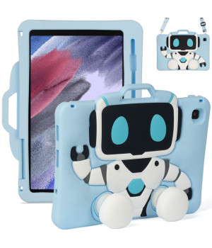 Детский чехол для Samsung Galaxy Tab A7 Lite 8.7" SM-T220, SM-T225 Galeo Cartoon Robot с ремешком