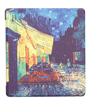 Чехол Galeo Slimline Print для Amazon Kindle Oasis 2017 / 2019 Cafe Terrace at Night