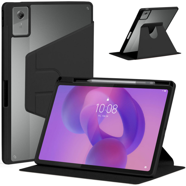 Чохол Galeo Hybrid Rotating with Stylus Holder для  Lenovo Idea Tab Plus 12.1" (2025) TB361FU, TB361ZU Black