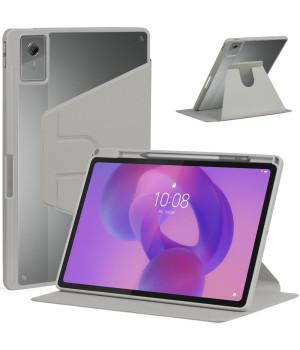 Чехол Galeo Hybrid Rotating with Stylus Holder для  Lenovo Idea Tab Plus 12.1" (2025) TB361FU, TB361ZU Grey