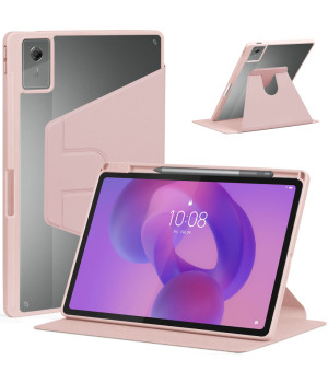 Чехол Galeo Hybrid Rotating with Stylus Holder для  Lenovo Idea Tab Plus 12.1" (2025) TB361FU, TB361ZU Pink