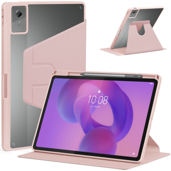 Чохол Galeo Hybrid Rotating with Stylus Holder для  Lenovo Idea Tab Plus 12.1" (2025) TB361FU, TB361ZU Pink