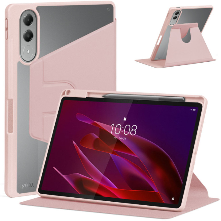 Чохол Galeo Hybrid Rotating with Stylus Holder для  Lenovo Yoga Tab 11.1" (2025) TB710FU / Xiaoxin Pad Pro GT Pink