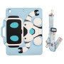 Детский чехол для Apple iPad 7/8/9 10.2" (2019/2020/2021) Galeo Cartoon Robot с ремешком