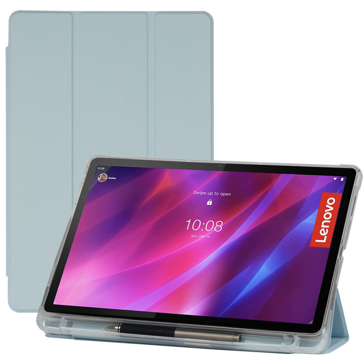 Чохол Galeo TPU Trifold with Stylus Holder для Lenovo Tab P11 TB-J606F / P11 Plus TB-J616F Light Blue