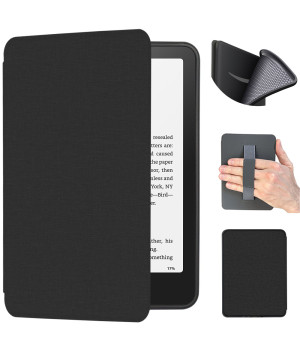 Чехол Galeo TPU Folio with Handstrap для Amazon Kindle Paperwhite 12th Gen 7" (2024) / Kindle Colorsoft Textile Black