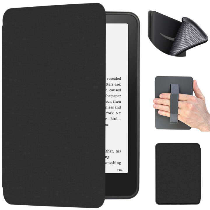Чохол Galeo TPU Folio with Handstrap для Amazon Kindle Paperwhite 12th Gen 7" (2024) / Kindle Colorsoft Textile Black