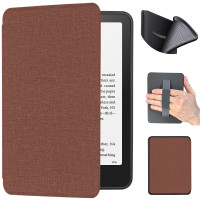 Чохол Galeo TPU Folio with Handstrap для Amazon Kindle Paperwhite 12th Gen 7" (2024) / Kindle Colorsoft Textile Brown