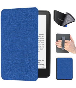 Чехол Galeo TPU Folio with Handstrap для Amazon Kindle Paperwhite 12th Gen 7" (2024) / Kindle Colorsoft Textile Electric Blue