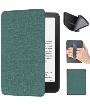 Чехол Galeo TPU Folio with Handstrap для Amazon Kindle Paperwhite 12th Gen 7" (2024) / Kindle Colorsoft Textile Jade