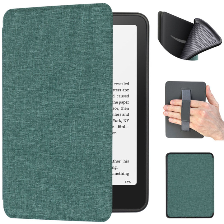 Чохол Galeo TPU Folio with Handstrap для Amazon Kindle Paperwhite 12th Gen 7" (2024) / Kindle Colorsoft Textile Jade