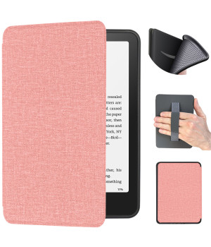 Чехол Galeo TPU Folio with Handstrap для Amazon Kindle Paperwhite 12th Gen 7" (2024) / Kindle Colorsoft Textile Pink
