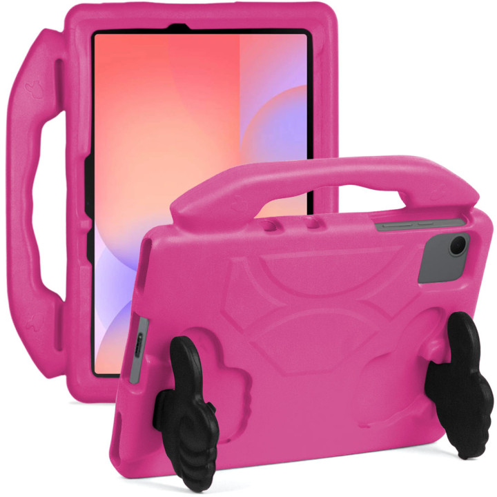 Детский чехол Galeo Thumbs Up для Samsung Galaxy Tab S10 Lite / S10 FE / S9 FE / S9 Hotpink