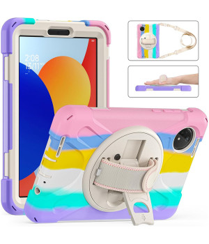 Противоударный чехол Galeo Heavy Duty для Xiaomi Redmi Pad SE 8.7" (2024) Rainbow
