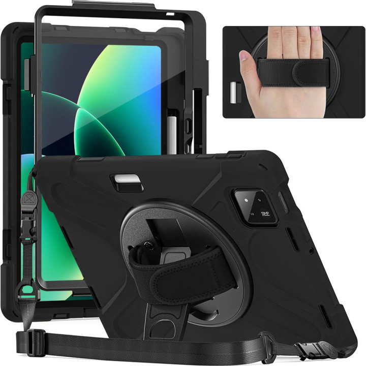Противоударный чехол Galeo Heavy Duty+ для Xiaomi Pad 8 / Pad 8 Pro / Pad 7 / Pad 7 Pro 11.2" Black