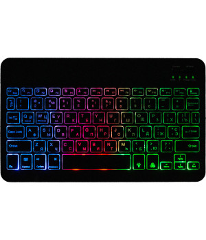 Bluetooth клавиатура с подсветкой для планшета Galeo Backlit RGB (En+Ua+Ru) Black