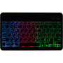 Bluetooth клавіатура з підсвічуванням для планшета Galeo Backlit RGB (En+Ua+Ru) Black