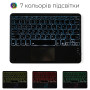 Bluetooth клавіатура з підсвічуванням і тачпадом для планшета Galeo (En+Ua+Ru) Black