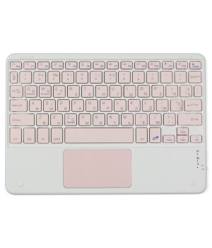 Bluetooth клавиатура для планшета с тачпадом Galeo (En+Ua+Ru) Pink