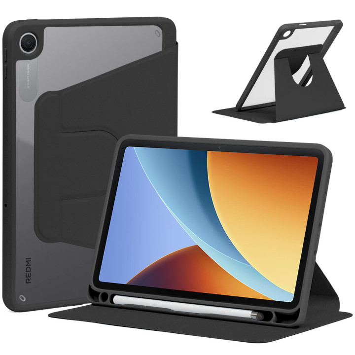 Чохол Galeo Hybrid Rotating Stand для Xiaomi Redmi Pad 2 9.7" / POCO Pad C1 (2026) Black