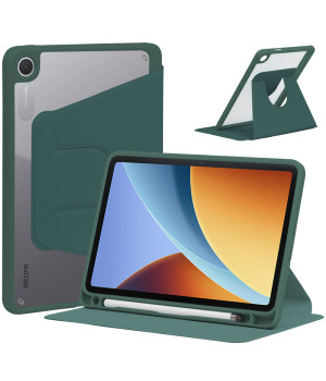 Чохол Galeo Hybrid Rotating Stand для Xiaomi Redmi Pad 2 9.7" / POCO Pad C1 (2026) Dark Green