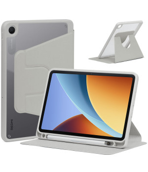 Чохол Galeo Hybrid Rotating Stand для Xiaomi Redmi Pad 2 9.7" / POCO Pad C1 (2026) Grey