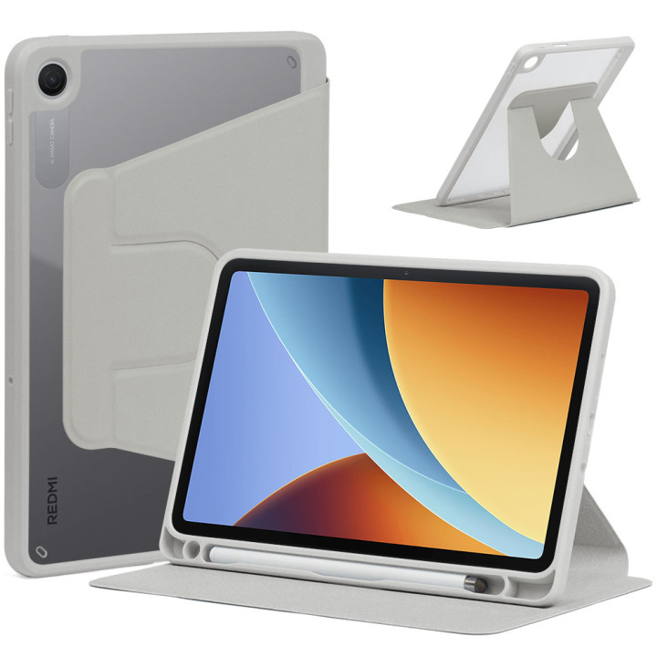 Чехол Galeo Hybrid Rotating Stand для Xiaomi Redmi Pad 2 9.7" / POCO Pad C1 (2026) Grey
