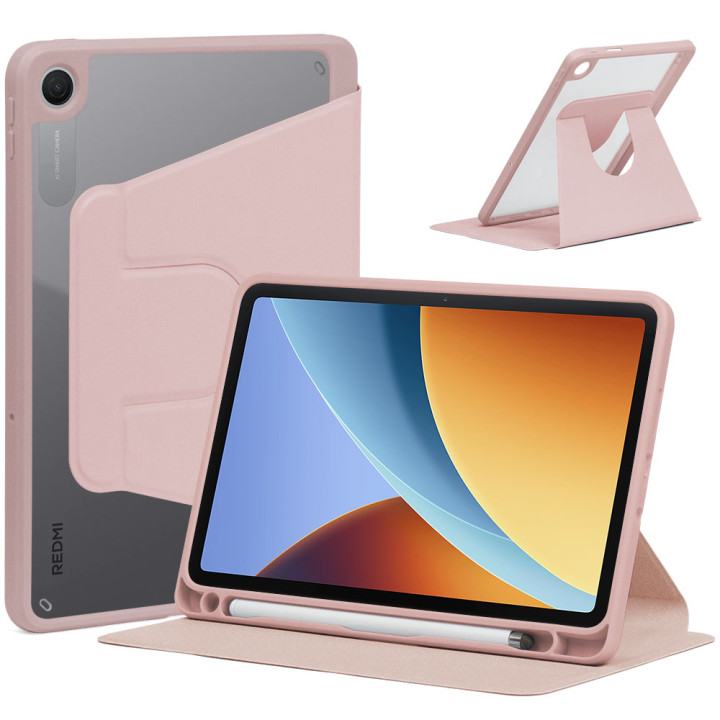 Чохол Galeo Hybrid Rotating Stand для Xiaomi Redmi Pad 2 9.7" / POCO Pad C1 (2026) Pink
