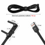 Кабель для зарядки 2-в-1 з вбудованим тримачем-підставкою, 1.5 м, USB - Type C