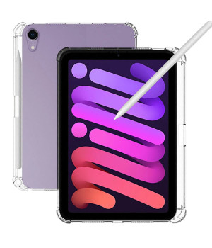 TPU чехол Galeo Anti-Shock with Pencil Holder для Apple iPad mini 6/7 (2021/2024) Transparent