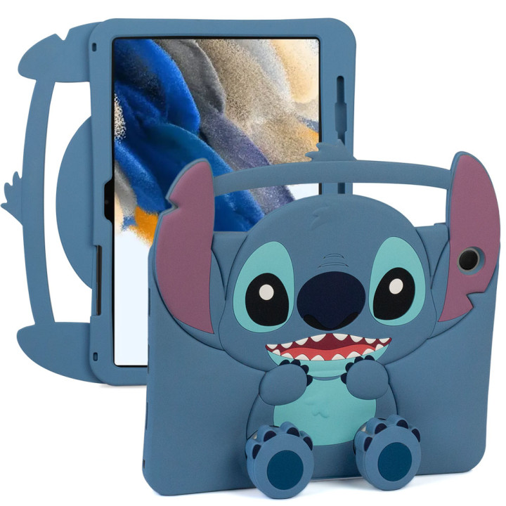 Дитячий чохол для Samsung Galaxy Tab A8 10.5" SM-X200, SM-X205 Galeo Cartoon Blue Buddy з ремінцем