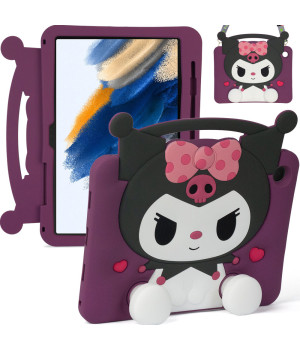 Детский чехол для Samsung Galaxy Tab A8 10.5" SM-X200, SM-X205 Galeo Cartoon Mischief Cutie с ремешком