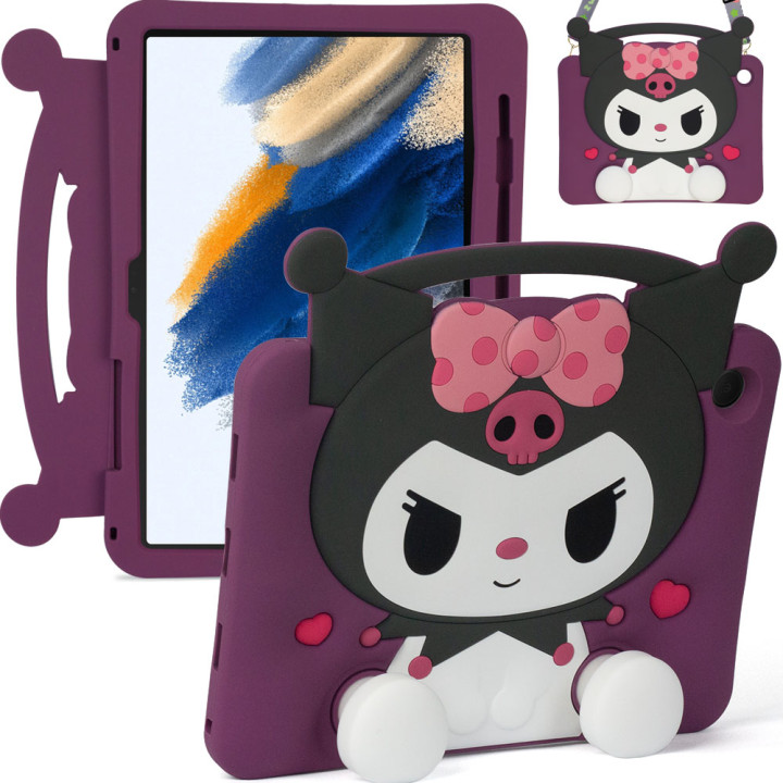Дитячий чохол для Samsung Galaxy Tab A8 10.5" SM-X200, SM-X205 Galeo Cartoon Mischief Cutie з ремінцем