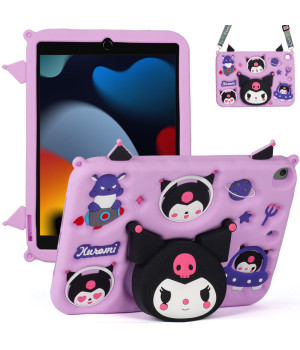 Дитячий чохол для Apple iPad 7/8/9 10.2" (2019/2020/2021) Galeo Cartoon Dark Kawaii з ремінцем