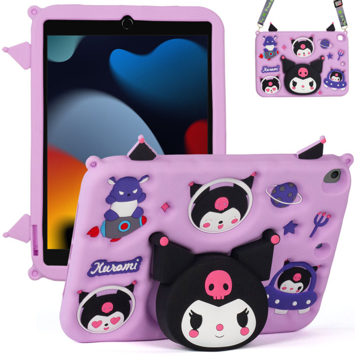 Дитячий чохол для Apple iPad 7/8/9 10.2" (2019/2020/2021) Galeo Cartoon Dark Kawaii з ремінцем