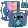 Дитячий чохол для Samsung Galaxy Tab S6 Lite 10.4" (2020/2022/2024) Galeo Cartoon Blue Buddy ремінцем