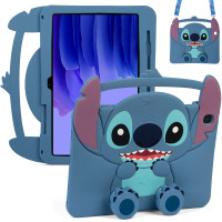 Дитячий чохол для Samsung Galaxy Tab A7 10.4" SM-T500, SM-T505 Galeo Cartoon Blue Buddy з ремінцем