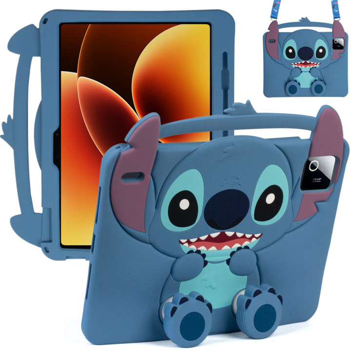 Дитячий чохол для Xiaomi Pad 8 / Pad 7 11.2" Galeo Cartoon Blue Buddy з ремінцем